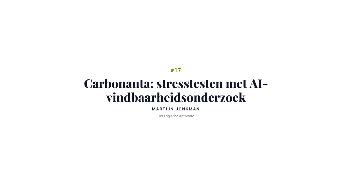 Carbonauta: stresstesten we jouw groeiplan met AI